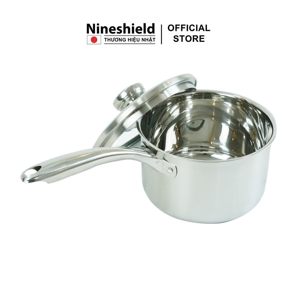 Bộ nồi Inox 3 món mẫu mới Nineshield KB BNI62