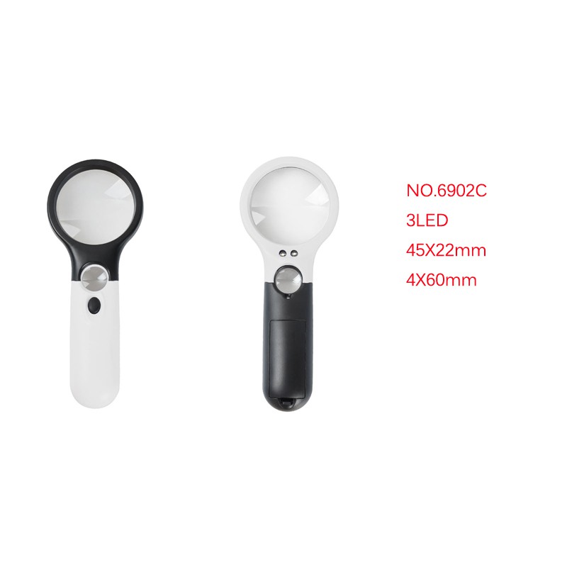 Kính lúp cầm tay có đèn led zom siêu nét - 6902C