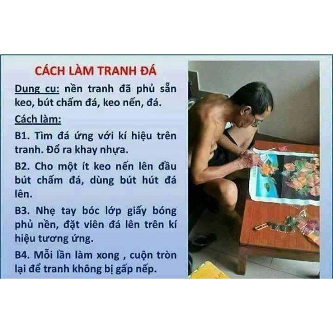 Tranh đính đá Mã đáo thành công