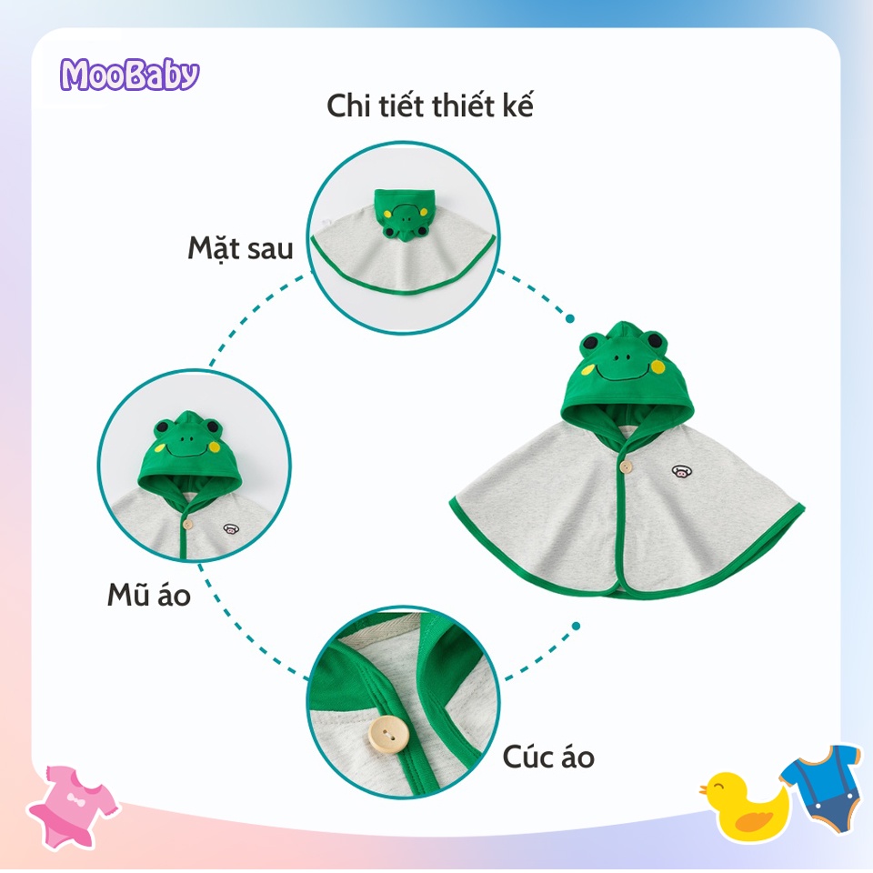 Áo Chống Nắng Cho Bé Trai, Gái Mặc Đều Xinh áo chống nắng con ếch Chất Cotton Da Cá Cao Cấp - MOOBABY SHOP