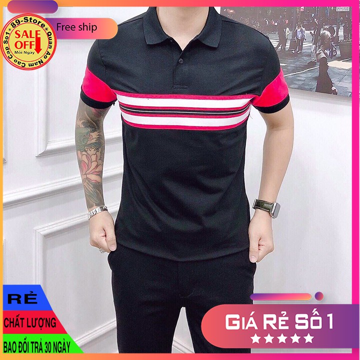Áo Thun Nam Tay Ngắn Có Cổ Cao Cấp Thích Hợp Moi Lứa Tuổi Cam Kết Về Chất Lượng 🌟GIÁ RẺ NHẤT🌟
