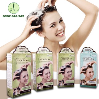 Thuốc nhuộm tóc bạc dạng GỘI RICHENNA Chính Hãng Hàn Quốc 06