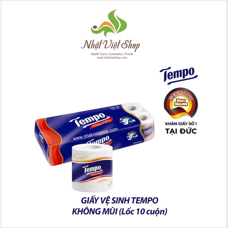 Tempo - Giấy Vệ Sinh Tempo (Lốc 10 cuộn)