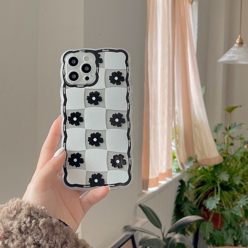 Ốp Điện Thoại Trong Suốt In Hình Hoa Cúc Cho Iphone 13 12 11 Pro XS Max XR X 8 7 6