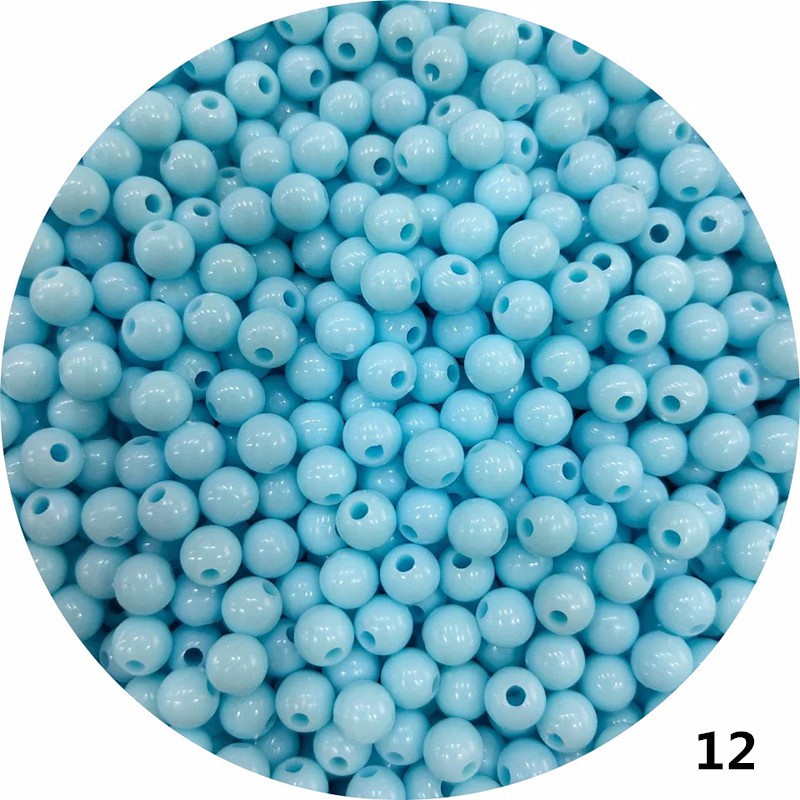 Bộ Hạt Nhựa Nhiều Màu Sắc Kích Thước 6Mm/8mm/10mm Dùng Làm Đồ Trang Sức Thủ Công