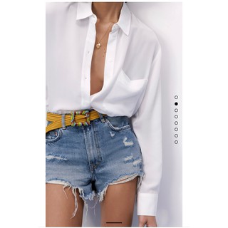 Áo sơ mi Zara VNXK chiffron pha lụa không nhăn
