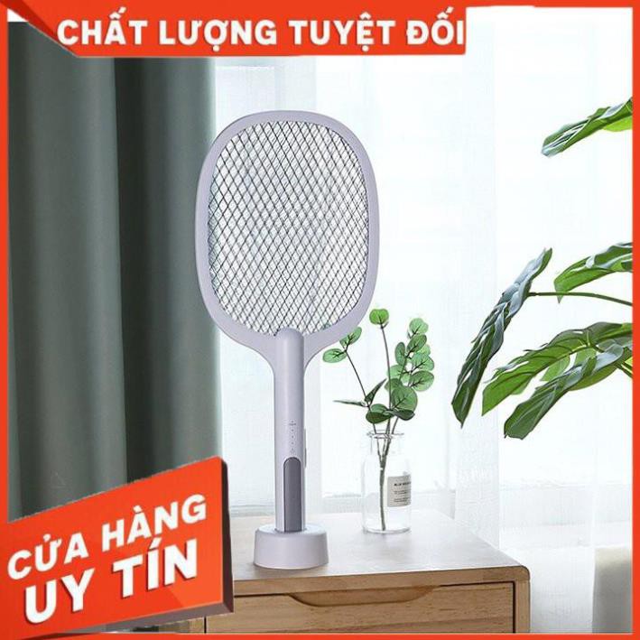 [Hàng loại 1] Vợt bắt muỗi thông minh 2in1, vợt muỗi điện tử tự động kèm đế giữ