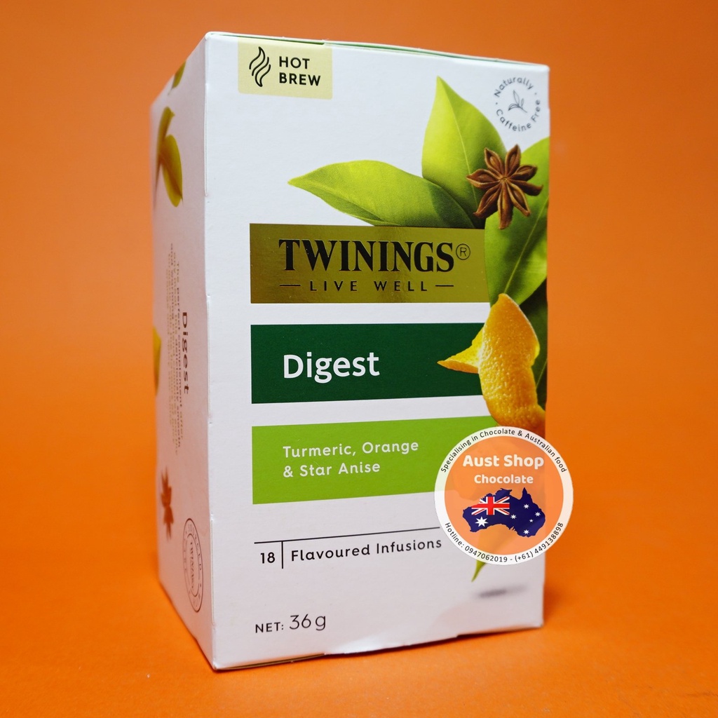 Twinings Live Well Cold Infusion / Hot brew herbal tea - Trà thanh lọc các vị - Australian stock - Aust Shop Chocolate