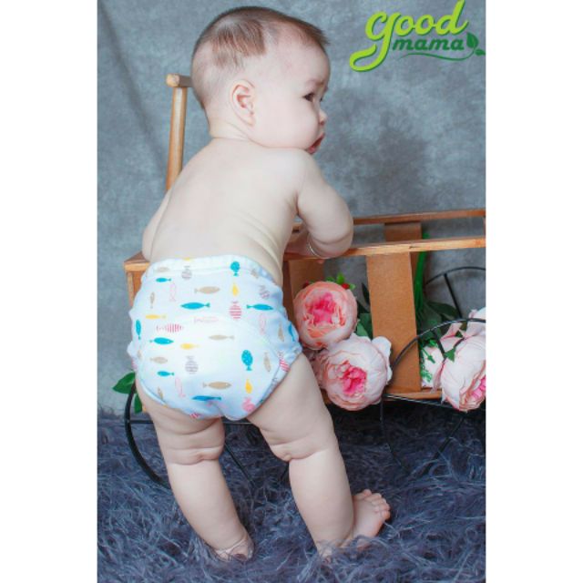 Bộ 10 quần bỏ bỉm 6 lớp Goodmama 4-16kg size 80 90 100 110