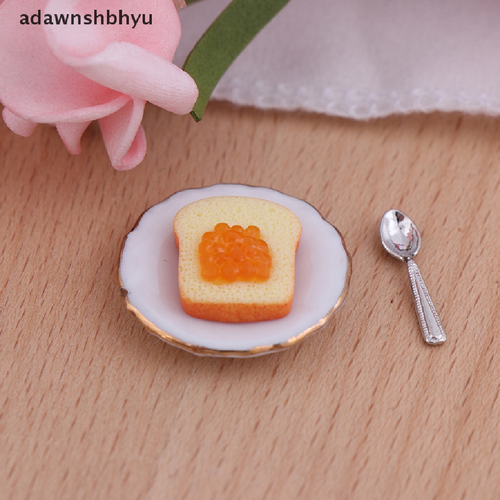 Bộ 3 Muỗng Ăn Bánh Mì Tỉ Lệ 1: 12 Trang Trí Nhà Búp Bê