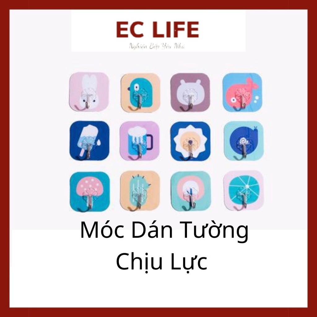 Móc Dán Tường Chịu Lực Họa Tiết Hoạt Hình Con Vật Dễ Thương 0602