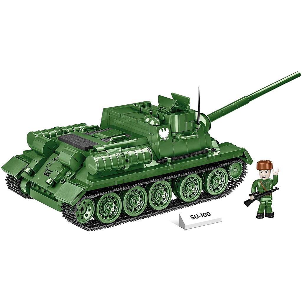 Đồ chơi lắp ráp Lego xe bánh xích - xe tăng - Tank SU-100 Soviet Tank COBI-2541