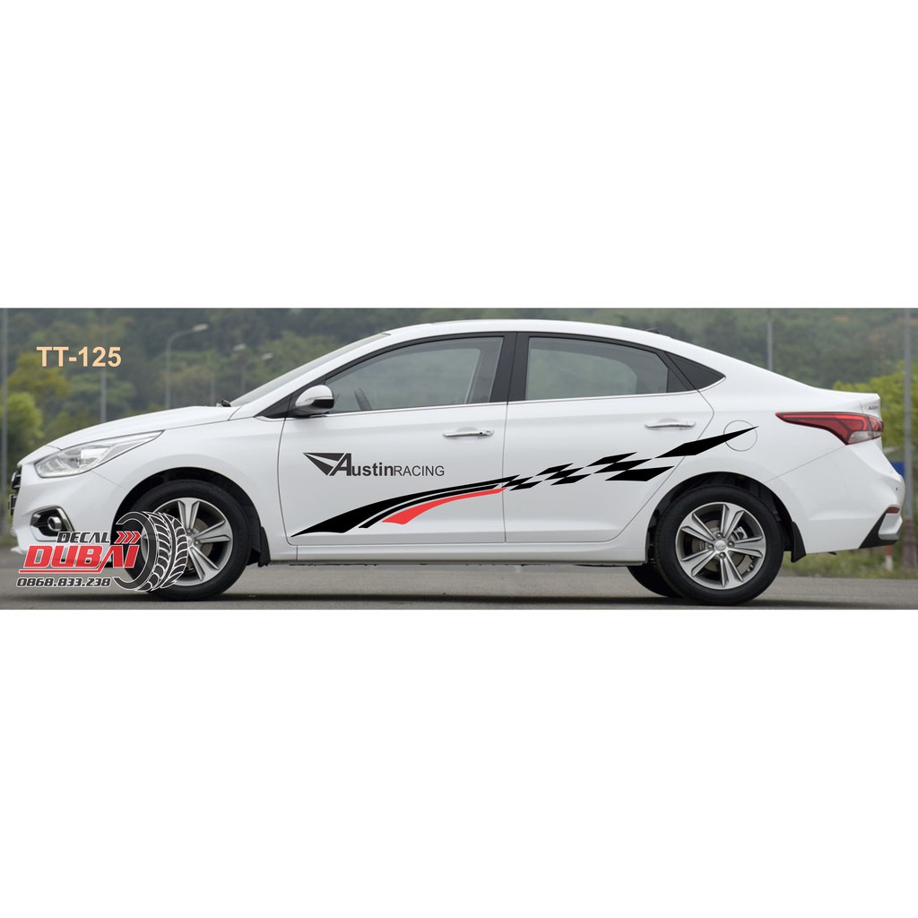Tem dán sườn xe huyndai accent