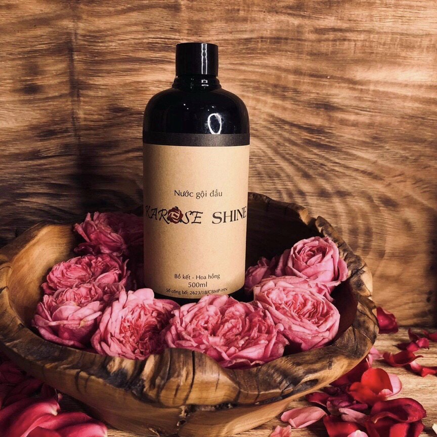 Nước Gội Đầu Bồ Kết - Hoa Hồng Karose Shine 500ml