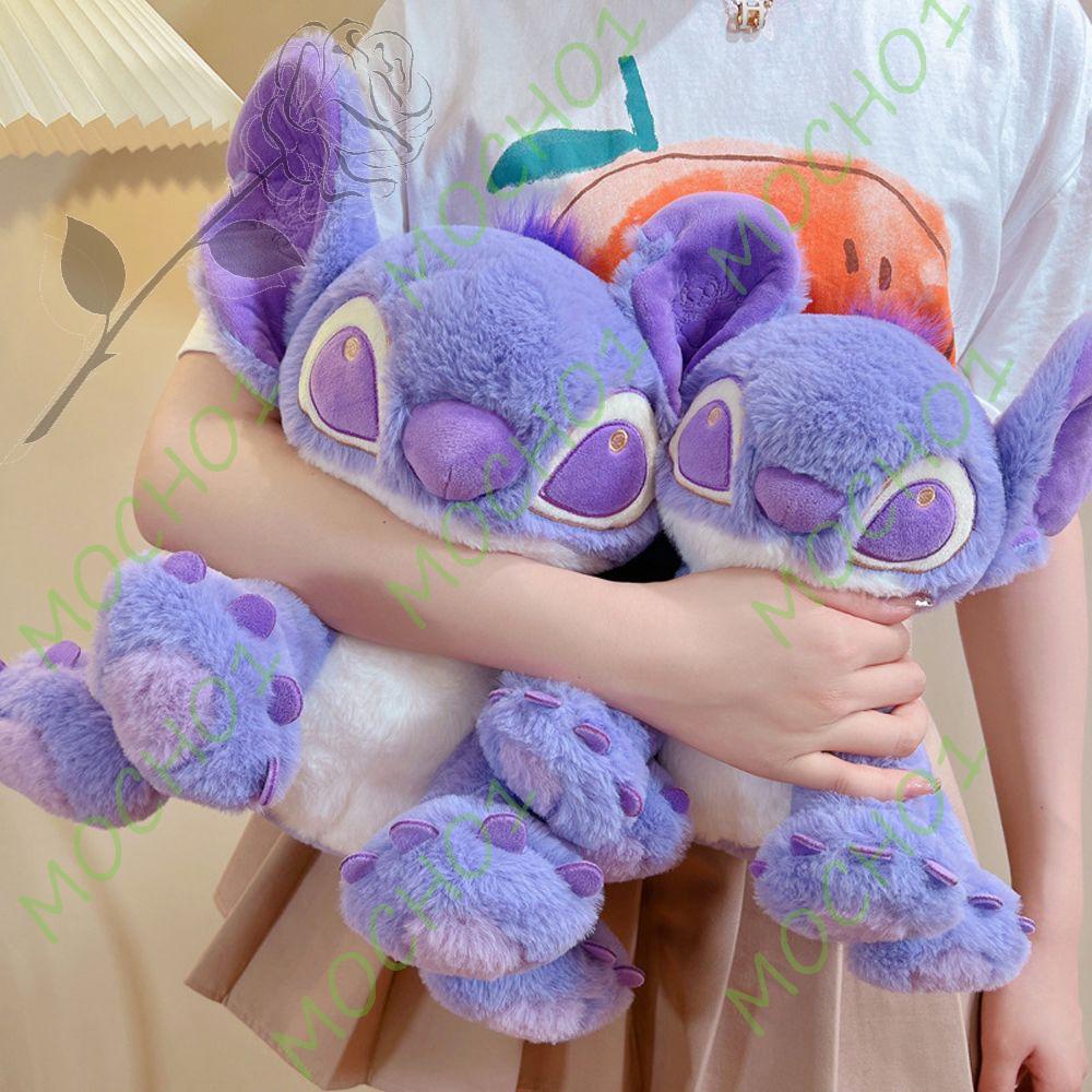 Thú Nhồi Bông Hình Stitch Màu Tím Mềm Mại 1 25 / 30 / 45 / 60cm Trang Trí Phòng