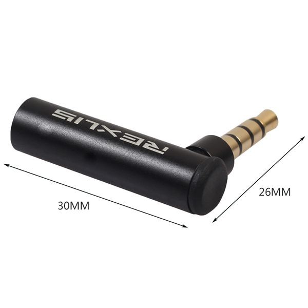 REXLIS 1PC 3.5mm Male to Female 90 Degree Right Angled Adapter Audio Microphone Jack Stereo Plug Connector | BigBuy360 - bigbuy360.vn