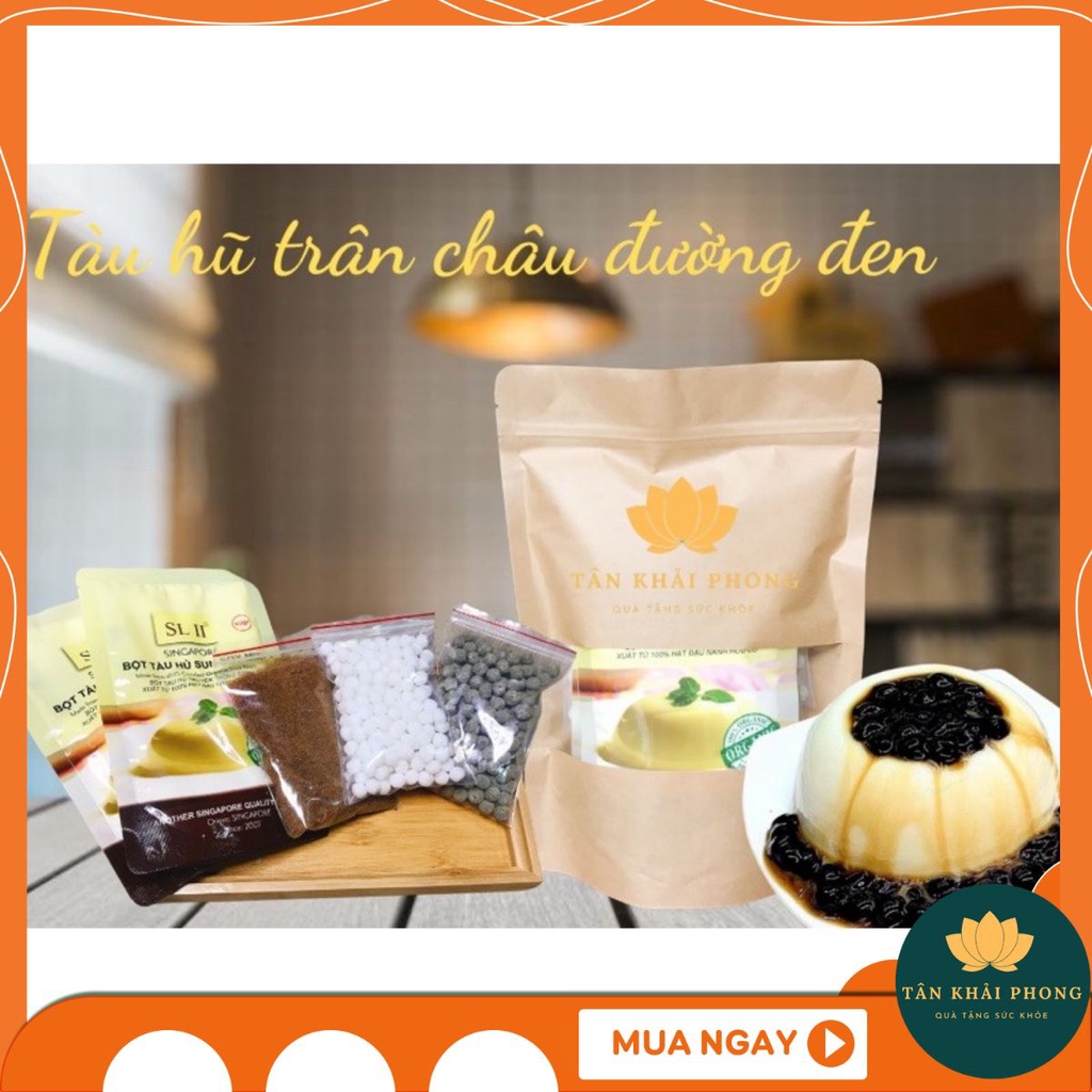 SET TÀU HŨ TRÂN CHÂU ĐƯỜNG ĐEN 12 CHÉN - BẾP TÂN KHẢI PHONG