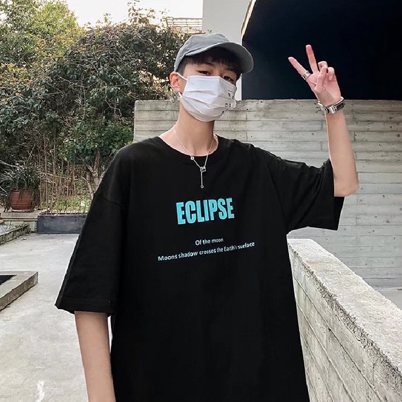 Áo Thun Tay Ngắn Dáng Rộng In Chữ Phong Cách Hip Hop Đường Phố Hàn Quốc Thời Trang Mùa Hè Cho Nam Và Nữ