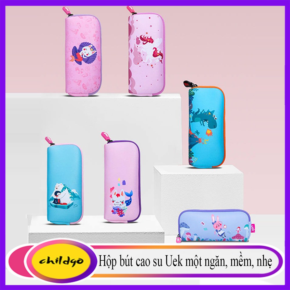 Hộp bút cao su Uek một ngăn, mềm, nhẹ