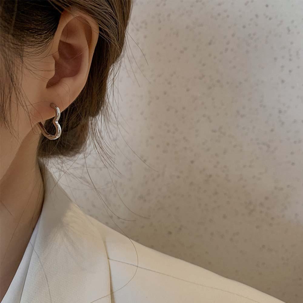 Bông Tai Hình Trái Tim Thời Trang Hàn Quốc VANES1 Dành Cho Nữ