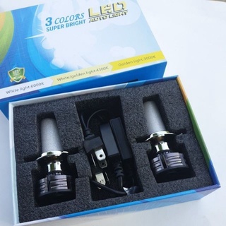 1 bóng- pha led 3 màu 35w chân h4