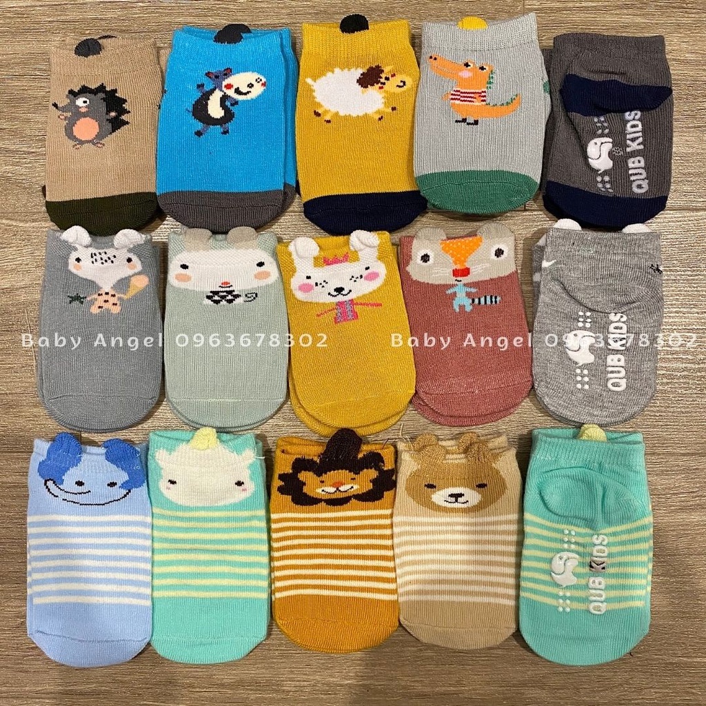 [𝑮𝑰𝑨́ 𝑯𝑼̉𝒀 𝑫𝑰𝑬̣̂𝑻] Set 5 tất bé sơ sinh Pony cao cấp, 100% cotton, đế chống trơn trượt, dễ thương cho bé
