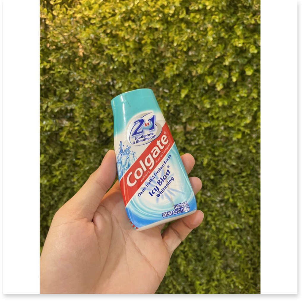 [Mã giảm giá mỹ phẩm chính hãng] Kem đánh răng Kem đánh răng Colgate 2 in 1 Whitening Icy Blast