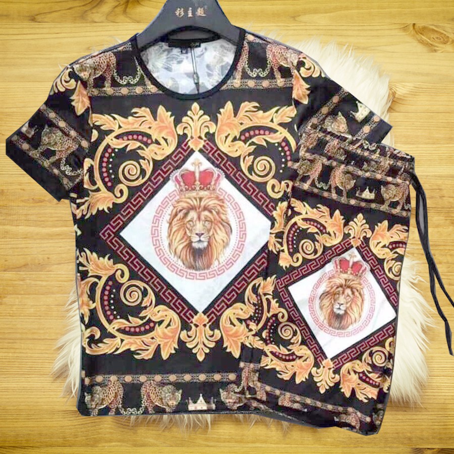 [Mã SKAMSALE06 giảm 10% TỐI ĐA 100K đơn 150K] Đồ bộ nam_bộ hè nam 3D SƯ TỬ | BigBuy360 - bigbuy360.vn