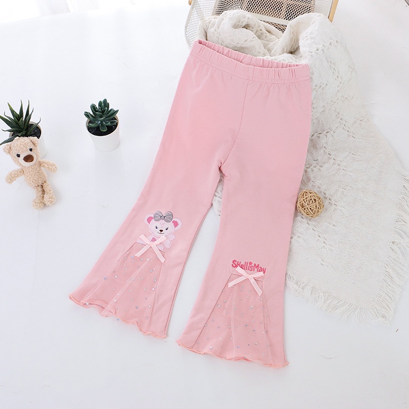 Quần Legging Công Chúa In Họa Tiết Hoạt Hình Cho Bé Gái