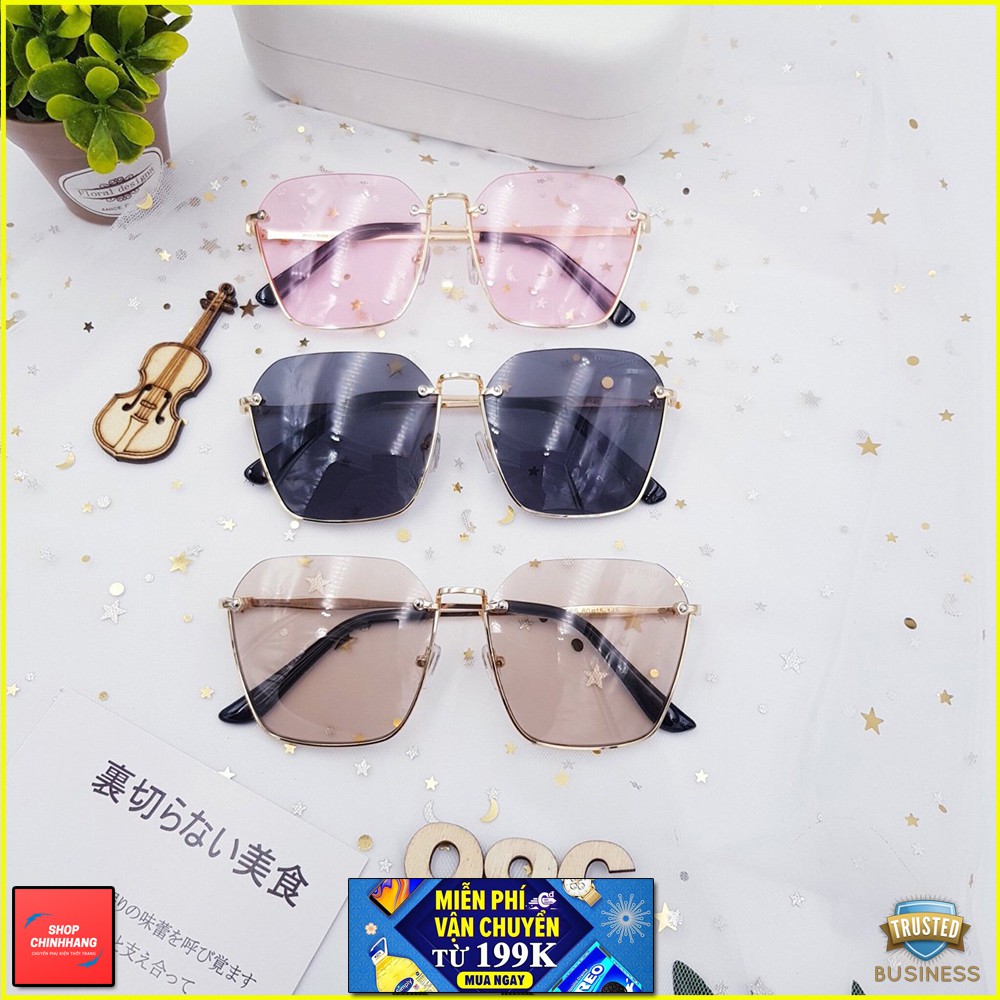 KÍNH MÁT NỮ XI ỐC 585 FORM NỬA GỌNG CAO CẤP AH986