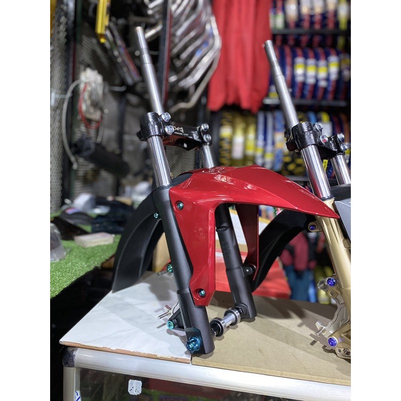 Bộ phuộc trước Winner X gắn Ex150 như zin siêu êm đầm.