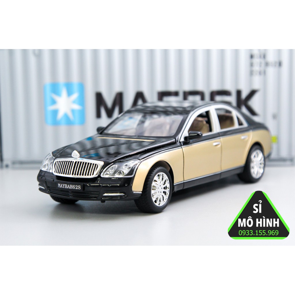 [ Sỉ Mô Hình ] Xe mô hình Maybach mở hết cửa tuyệt đẹp 1:24