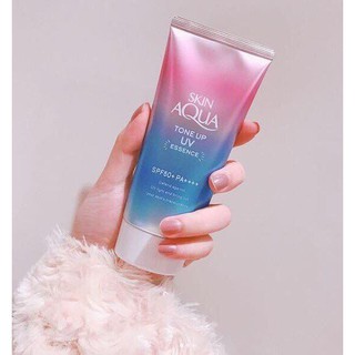 Kem chống nắng skin aqua tone up uv essence-hồng 80g