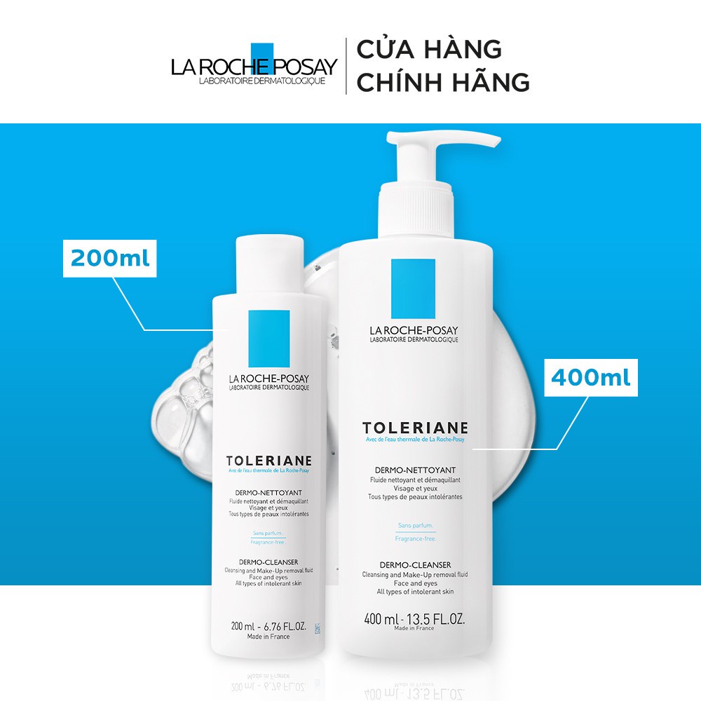 [Mã FMCGMALL -8% đơn 250K] Sữa rửa mặt và tẩy trang dành cho da nhạy cảm La Roche-Posay Toleriane Dermo-Cleanser 200ml | BigBuy360 - bigbuy360.vn