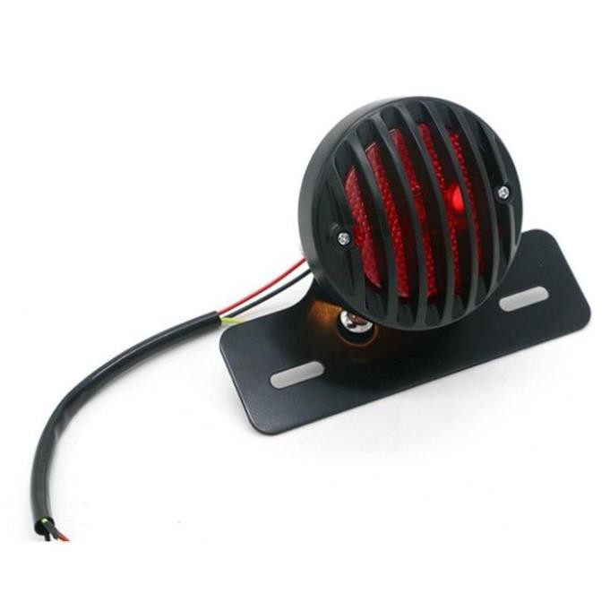 Combo Đèn pha lưới 16cm cùng đèn hậu lưới và 4 xi nhan lưới cho xe máy độ Cafe racer tracker Win GN125