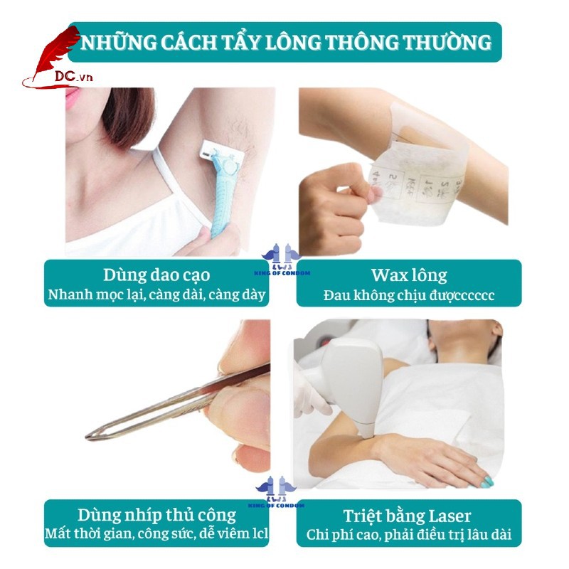 Kem Tẩy Lông Tay Lông Chân Lông Nách Dạng Chai Xịt Bọt Dung Tích 150ml Lành Tính Không Gây Đau Rát