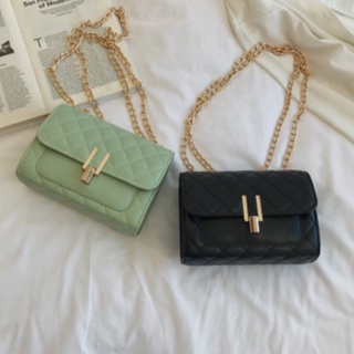 Túi Xách Nữ Đeo Chéo Mini Dây Xích Nhiều Màu Phong Cách Hàn Quốc
