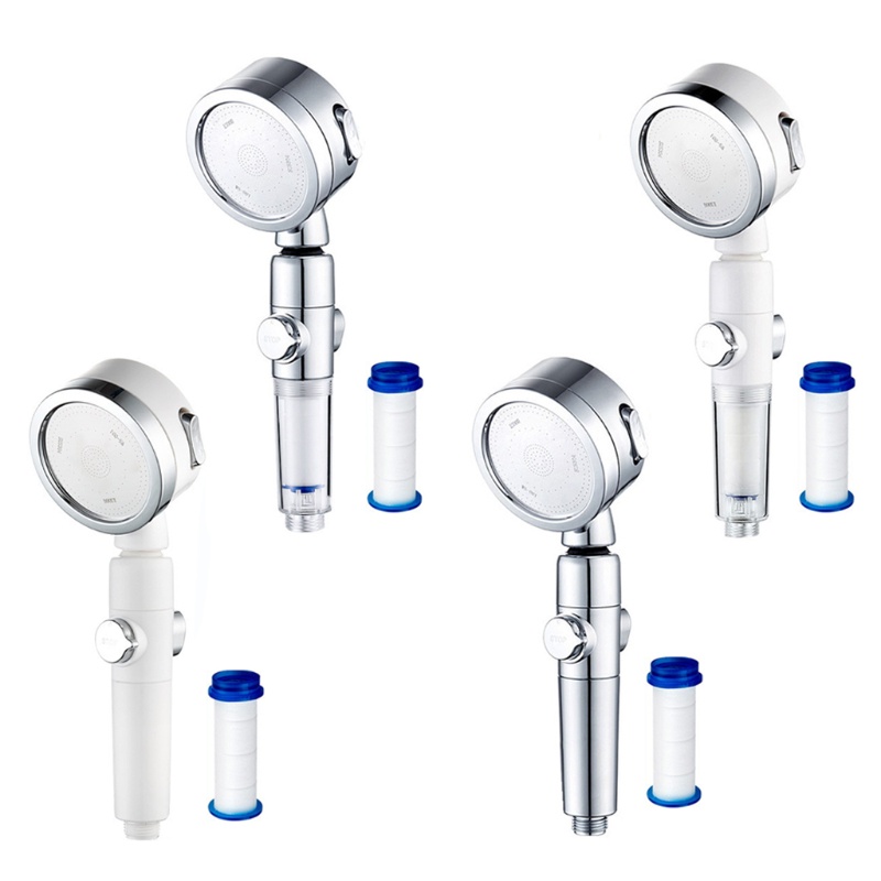 Vòi Hoa Sen 3 Chức Năng Lọc Áp Suất Cao Có Nút Chặn Tiết Kiệm Nước