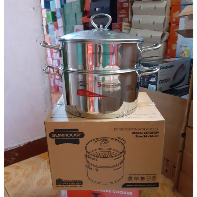BỘ NỒI SƯNG IXO 3 ĐÁY SUNHOUSE 24 CM
