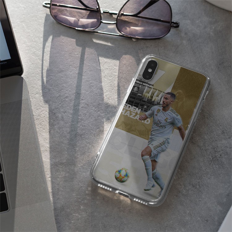 Ốp lưng Eden Hazard cùng trái bóng CLB Real Madrid cho Iphone 5 6 7 8 Plus 11 12 Pro Max X Xr FOO20210215