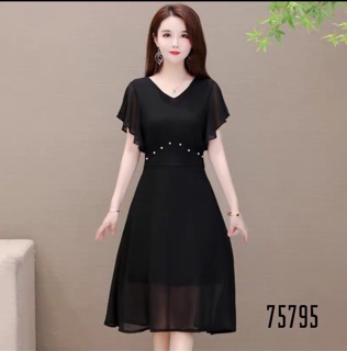 Đầm voan chiffon (Free/big size M-2XL)