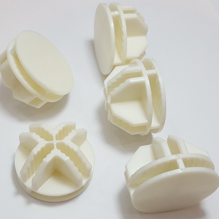 Chốt nối màu trắng lắp tủ nhựa ghép, tủ ghép lưới thép. combo 10 cái