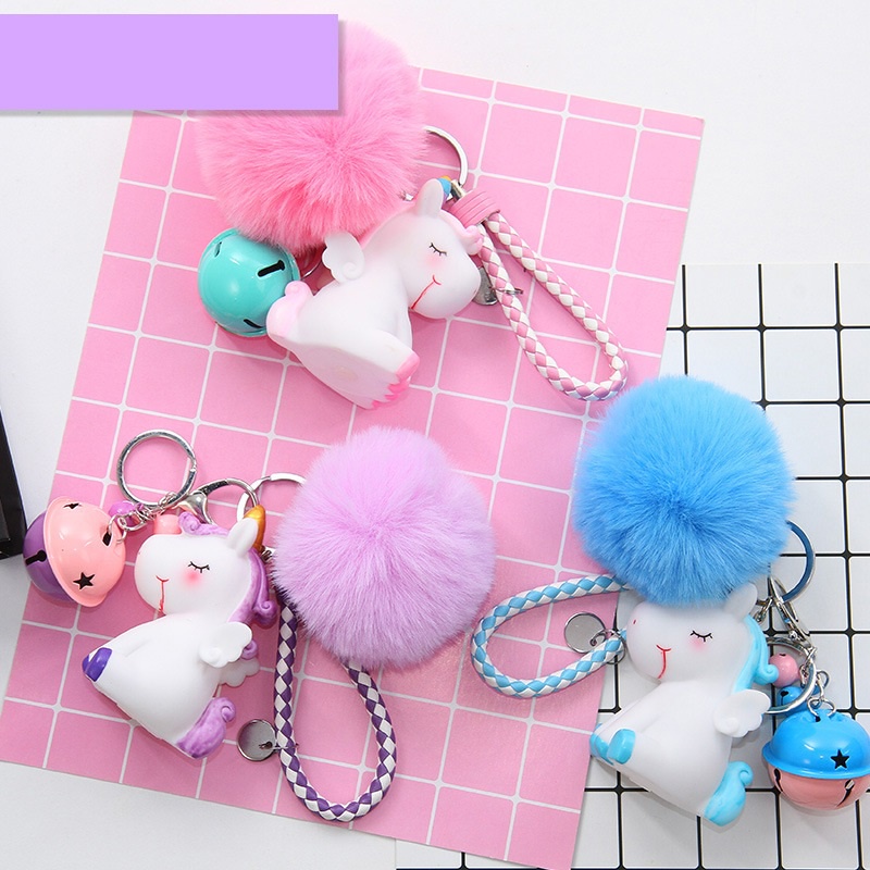 Móc khóa cute hình trà sữa hình cú hình kỳ lân Tritia