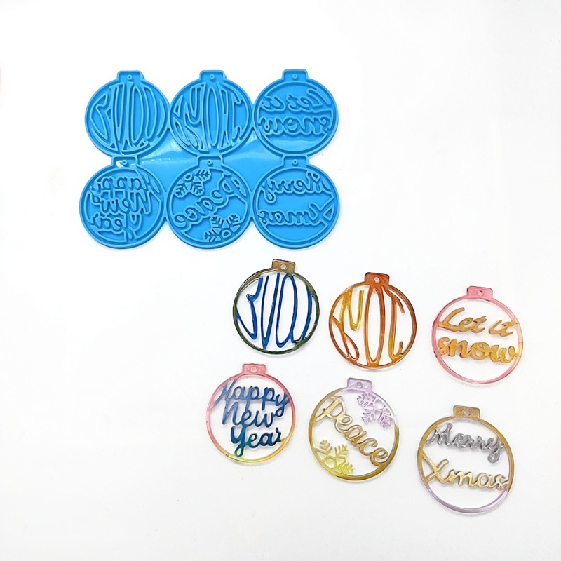 Khuôn Làm Trang Sức Bằng Nhựa Resin Phong Cách Giáng Sinh