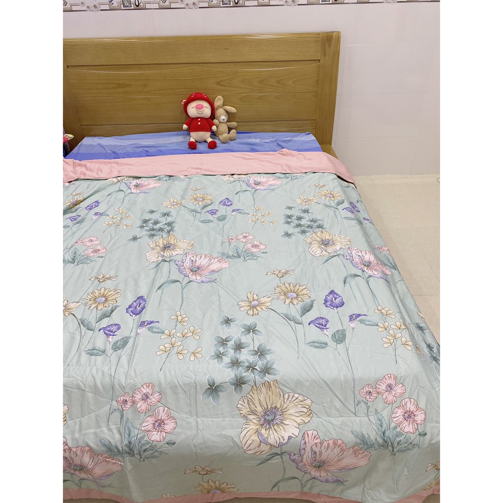 Chăn Hè Cotton Lụa Thái Hàng Nhập Khẩu Cao Cấp Cực Mềm Mịn - Mát Nhẹ Kích Thước Chăn 2mx2m3