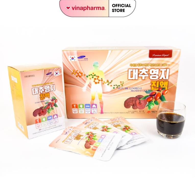 Nước Linh Chi Táo Đỏ Hàn Quốc Daedong Hộp 30 gói x 80ml