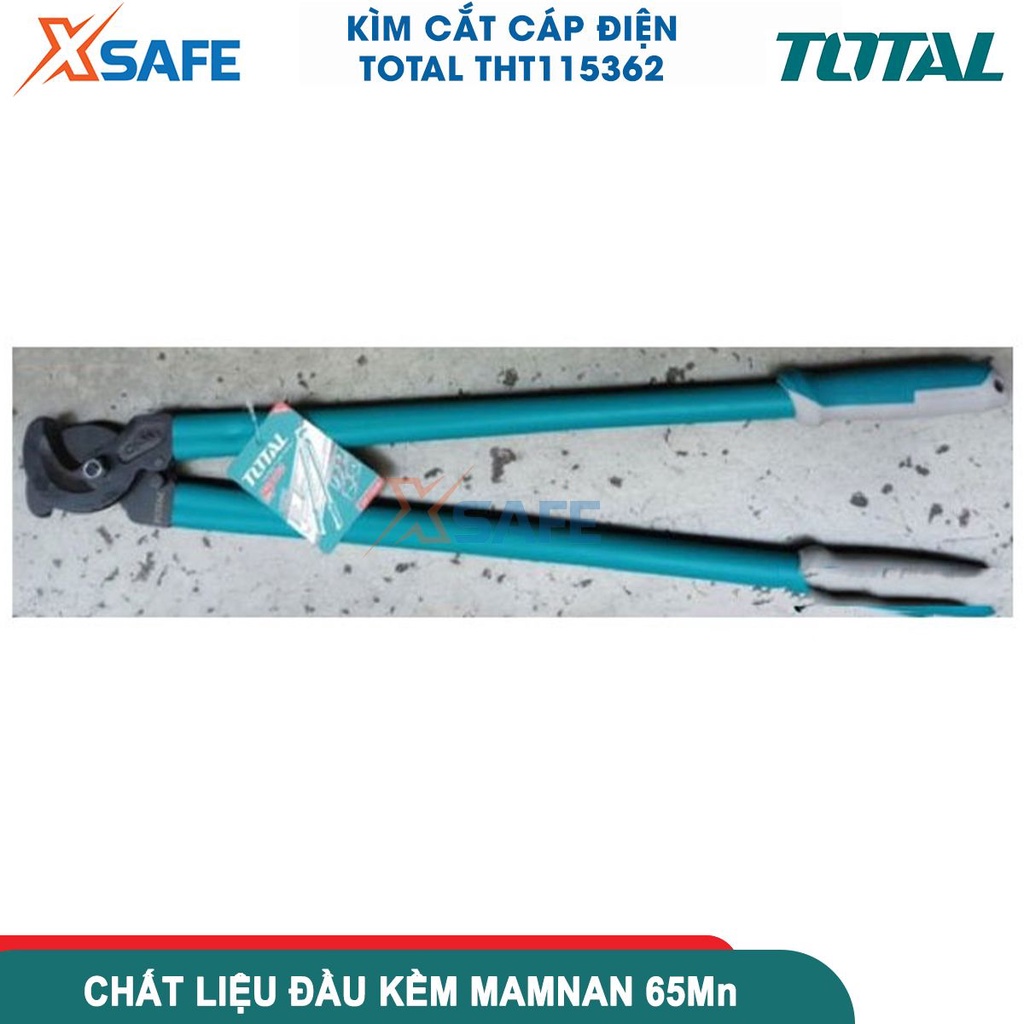 Kìm cắt cáp điện TOTAL THT115362 36 inch, đầu kềm 65Mn chịu nhiệt tốt, dùng cắt cáp nhôm và đồng [CHÍNH HÃNG] [XSAFE]