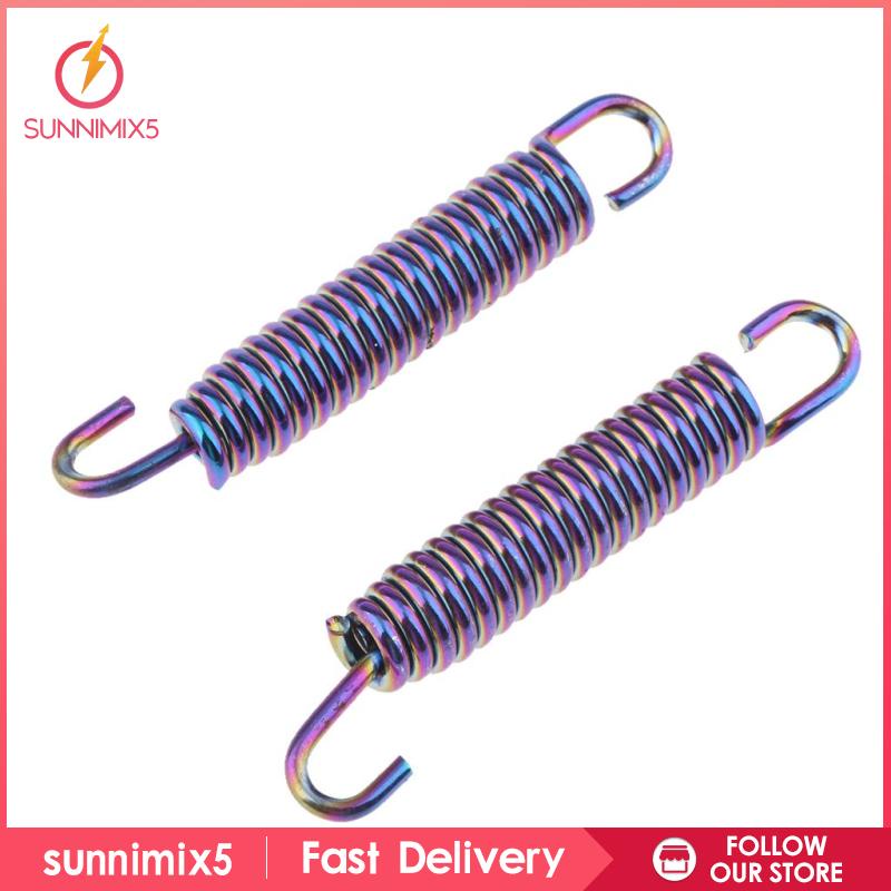 Set 2 Móc Lò Xo Giảm Thanh 65mm Bằng Thép Không Gỉ Chuyên Dụng Cho Ống Pô Xe Máy