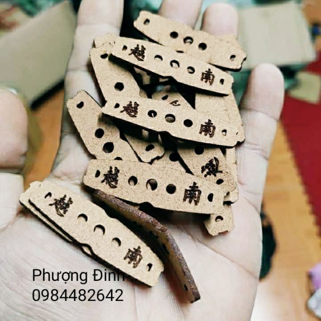 100 miếng da 3 lỗ chữ tàu