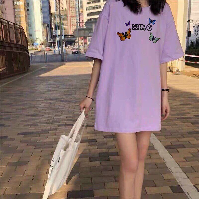 Áo Thun Tay Lỡ In Bướm Dirty Coins | BigBuy360 - bigbuy360.vn